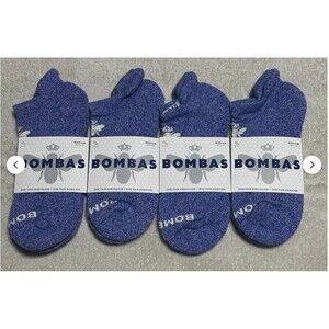 Bombas Ankle Socks Medium Blue Lot of 4 Pairs